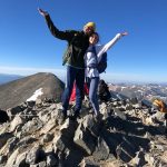 Brooke and Pryce on their 1st 14er peak